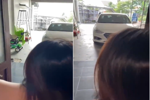 Làm tình trong gara khi ông bà đi vắng