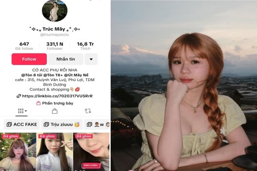 Sex Mây Thổi Gió tiktoker 500K follow bị lộ